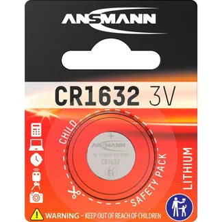 Lithium Knopfzelle CR1632, Batterie Lithium Knopfzelle CR1632, Batterie