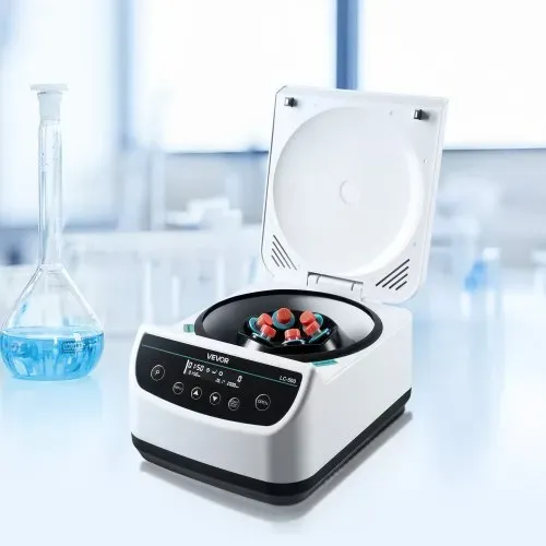 VEVOR Zentrifugenmaschine 100-2100 xg RCF elektrische Laborzentrifugenmaschine mit 1 Rotor für 2/5/10/15/50 ml Röhrchenkapazität, einstellbar 500-4000 U/min, geräuscharm für Laborexperimenten – Bild 7