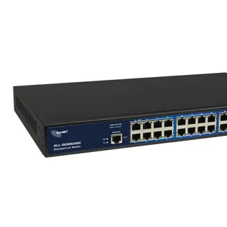 ALLNET Switch full managed 26 Port Gigabit / 22x LAN / 4x SFP / Lüfterlos / 19″ / „ALL-SG8626M“ ALLNET Switch full managed 26 Port Gigabit / 22x LAN / 4x SFP / Lüfterlos / 19″ / „ALL-SG8626M“