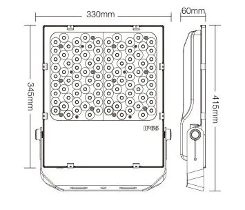 MiBoxer FUTC07 LED Flächenstrahler 100W RGB-WW (RGB-CCT) IP65 230V 25° – Bild 3