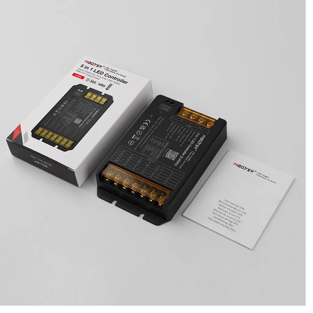 MiBoxer HR5 LED Controller 5in1 RGB-WW (RGB-CCT) DC12~48V 2.4G HP 30A – Bild 2