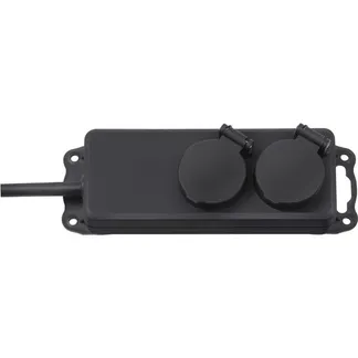 Outdoor-Steckdosenleiste IP44, 2-fach Outdoor-Steckdosenleiste IP44, 2-fach