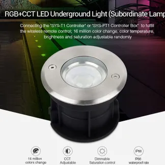 MiBoxer SYS-RD1 LED Subordinate Bodeneinbaustrahler 5W RGB-WW (RGB-CCT) mit Funk und WLAN MiBoxer SYS-RD1 LED Subordinate Bodeneinbaustrahler 5W RGB-WW (RGB-CCT) mit Funk und WLAN