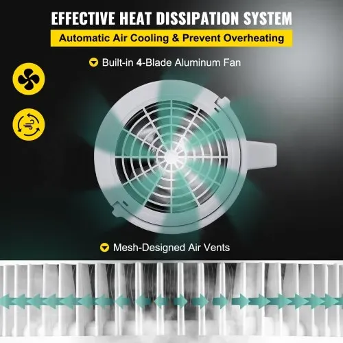 VEVOR Wasserdestilliergerät Trinkwasser, 750 W Wasser Destilliergerät 1,3 L/H Destilator Wasser Destilliergerät, 304 Edelstahl weißes Destilliermaschine mit Handgriff, Thermostat – Bild 5