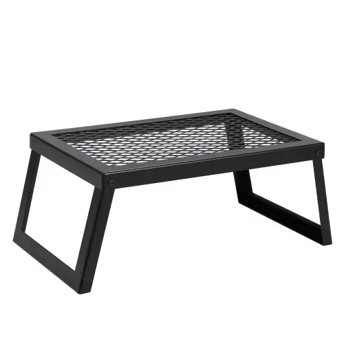 VEVOR BBQ Gills Holzkohlegrill Klappgrill 458 x 305 x 205 mm, Tischgrill Tragbarer Reisegrill 6 kg Belastbar, Outdoor Faltbar Picknickgrill Campinggrill Schwarz 300 ℃, für Terrasse, Camping, Party – Bild 8