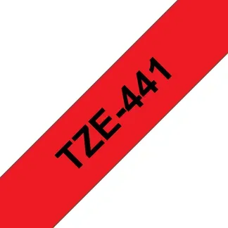 Brother TZE-441 Etiketten erstellendes Band Schwarz auf rot Brother TZE-441 Etiketten erstellendes Band Schwarz auf rot