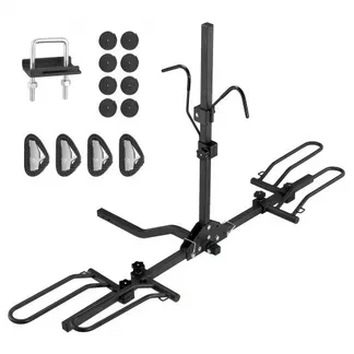 VEVOR Fahrradträger zur Anhängerkupplung, 2-Fahrrad-Plattform-Stil, 36 kg Kapazität, Fahrradträger-Kupplung für 31,75 / 50,8 mm Empfänger, Zusammenklappbarer Fahrradträger für Auto, SUV, Lkw usw. VEVOR Fahrradträger zur Anhängerkupplung, 2-Fahrrad-Plattform-Stil, 36 kg Kapazität, Fahrradträger-Kupplung für 31,75 / 50,8 mm Empfänger, Zusammenklappbarer Fahrradträger für Auto, SUV, Lkw usw.