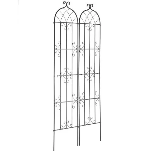 VEVOR Rankhilfe, 221 x 50 cm, 2er-Set rostfreies Metallspalier für Gartenblumen, Rankgitter für Rosen, Gurkenstütze, Kletterhilfe, Pflanzengitter, dekoratives Clematis-Spalier für Innenhöfe & Rasen – Bild 10