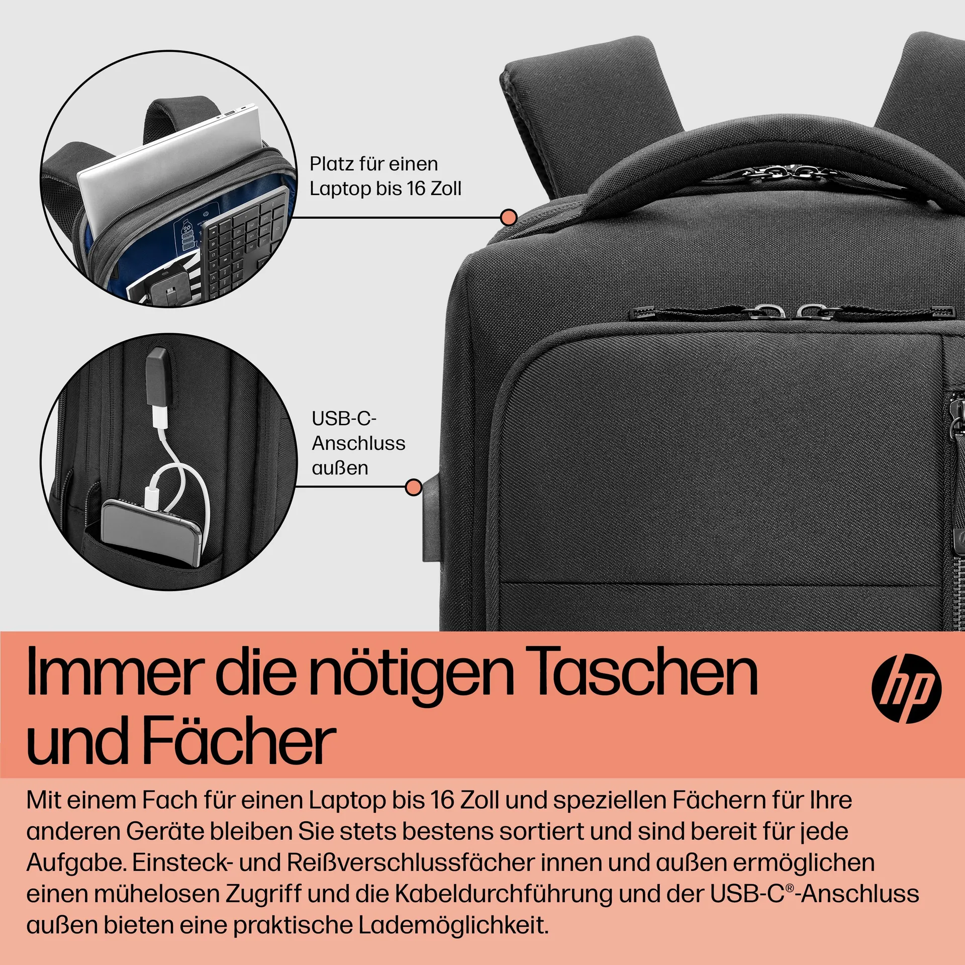 HP Renew Executive Laptop-Rucksack (16 Zoll) – Bild 4