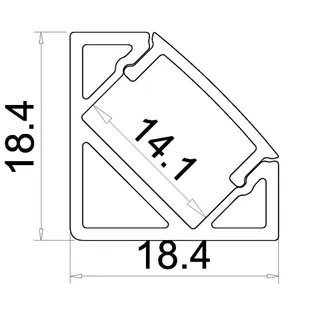 Synergy 21 LED U-Profil 200cm, ALU007-R V2 weiss Synergy 21 LED U-Profil 200cm, ALU007-R V2 weiss