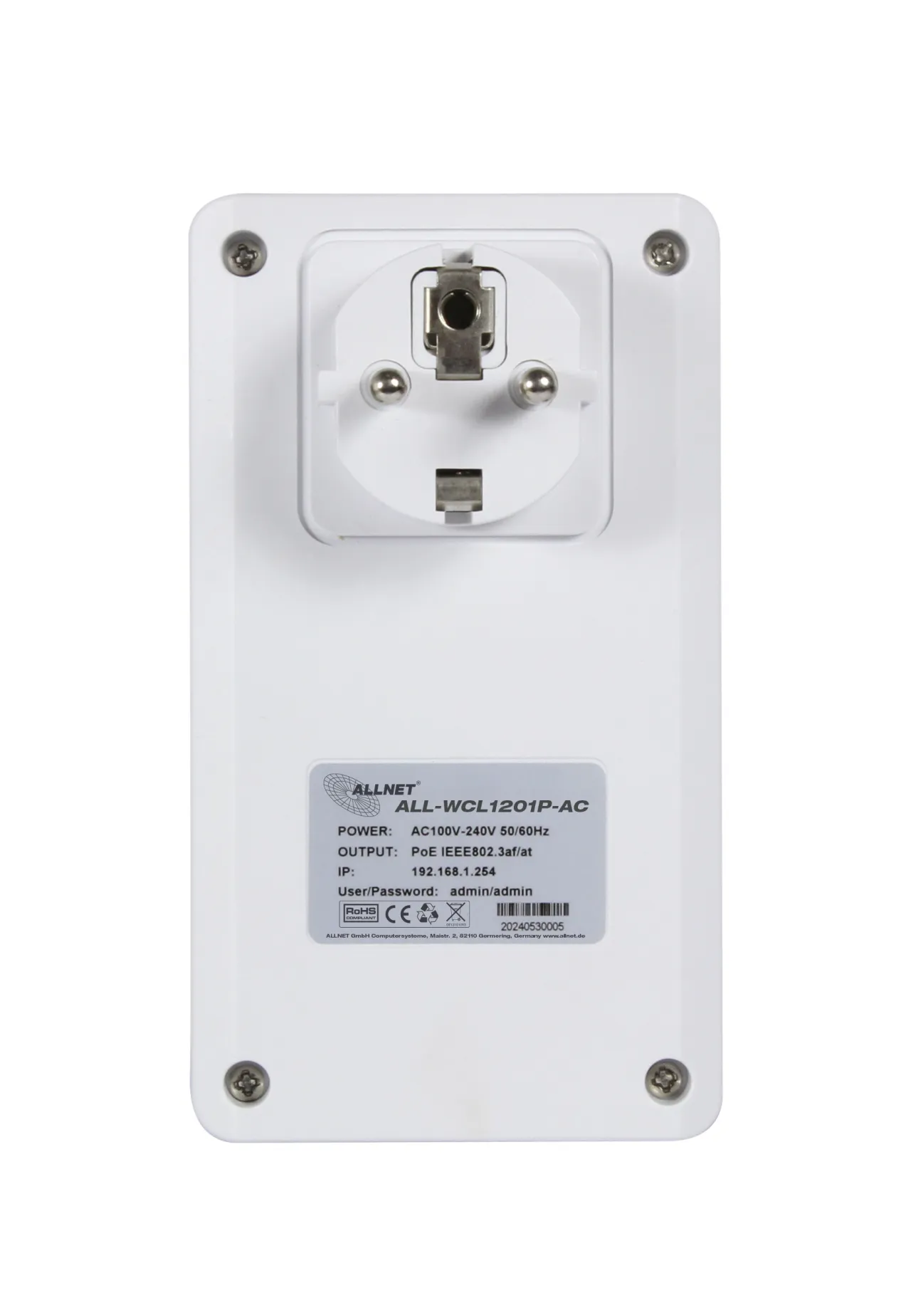 ALLNET Wireless Client mit PoE Out 2,4GHz (300Mbps) und 5GHz (867bps) AC ALL-WCL1201P-AC – Bild 4