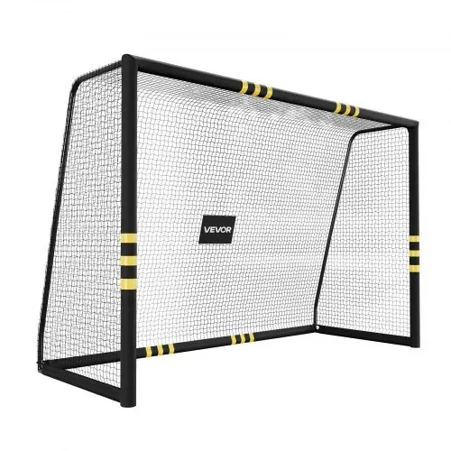 VEVOR Fußballtor 3 x 2 m, Tragbares Soccertor mit Dickwandigen Eisenrohren für Gärten Parks Schulen und Sportplätze, mit PE-Netz für über 110 km/h, Bodenankern und Stoßdämpfender Schaumstoffpolsterung – Bild 9