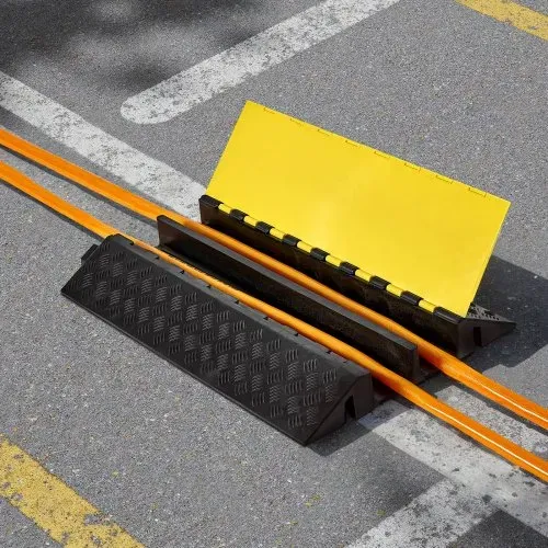 VEVOR 950 mm Kabelbrücke, 9979 kg, 2-Kanal (100x75 mm) Überfahrschutz aus Gummi, Stolperschutz, Bodenabdeckungen, für Bereiche mit hoher Schwelle, Zuhause, Büro, Lager, 1 Stück – Bild 7
