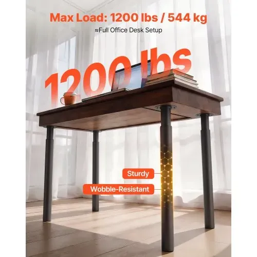 VEVOR Tischbeine 4er-Set, Möbelfüße 71–110 cm Höhenverstellbar, Tischfüße Max. 544 kg, Teleskopbein aus Kohlenstoffstahl, für Schreibtische, Couchtische, Esstische, Werkbänke, Rund VEVOR Tischbeine 4er-Set, Möbelfüße 71–110 cm Höhenverstellbar, Tischfüße Max. 544 kg, Teleskopbein aus Kohlenstoffstahl, für Schreibtische, Couchtische, Esstische, Werkbänke, Rund