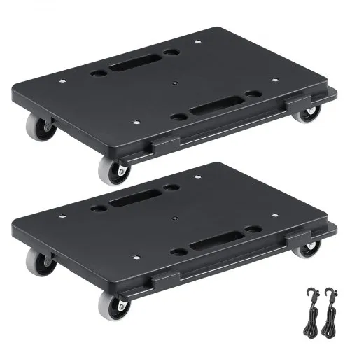 VEVOR Möbelwagen, Möbelwagen, 4 Räder, tragbare bewegliche Rollen, robust, ineinandergreifend, klein, flach, für schwere Möbel, 2 Stück, 40,6 x 27,9 cm, 227,8 kg Kapazität, schwarz VEVOR Möbelwagen, Möbelwagen, 4 Räder, tragbare bewegliche Rollen, robust, ineinandergreifend, klein, flach, für schwere Möbel, 2 Stück, 40,6 x 27,9 cm, 227,8 kg Kapazität, schwarz