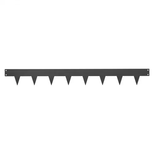 VEVOR Rasenkante, 10er-Pack, 1016x114,3 mm, Beeteinfassung mit 11 Befestigungsclips, Beetbegrenzung aus Verzinktem Stahl, Rasenbleche, Mähkante, Metall Palisade für Blumenbeete & Gartenwege, Schwarz – Bild 9