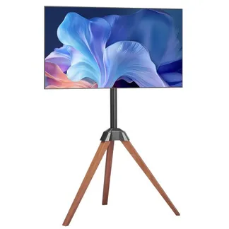 VEVOR TV-Ständer mit Stativ-Staffelei für 1016-1651 mm flach & Curved-TVs bis zu 45 kg, 18° Links-Rechts-Drehung, tragbarer Fernsehständer mit Beinen aus Holz für Schlafzimmer Wohnzimmer Studio VEVOR TV-Ständer mit Stativ-Staffelei für 1016-1651 mm flach & Curved-TVs bis zu 45 kg, 18° Links-Rechts-Drehung, tragbarer Fernsehständer mit Beinen aus Holz für Schlafzimmer Wohnzimmer Studio