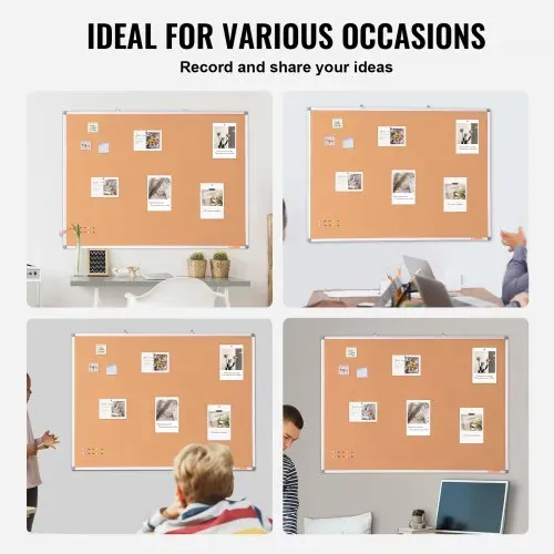 VEVOR 48"x36" Große Korktafel – Wandmontierte Pinnwand mit Pinnwand – Perfekt für Schule, Zuhause, Büro – Bild 5
