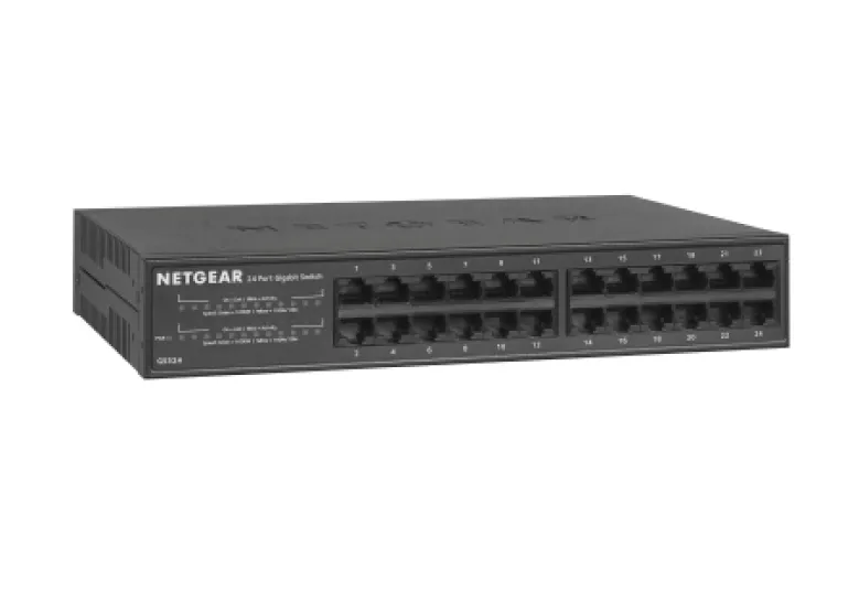NETGEAR GS324 Unmanaged Gigabit Ethernet (10/100/1000) Schwarz – Bild 3