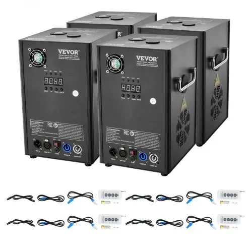 VEVOR 4x Funkenmaschine 700 W Pyrotechnikmaschine Aluminiumlegierung Feuerwerksmaschine DMX Controller Einstellbar 2–5m Cold Spark Machine 7 min pro Nachladen Ideal für Hochzeit, DJ Show, Partys – Bild 8