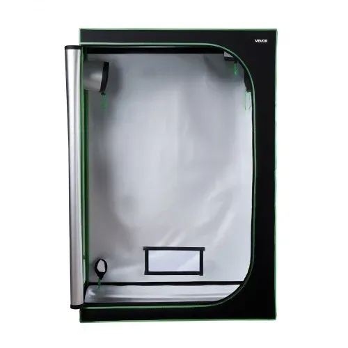 VEVOR Growzelt, 120x60x180 cm, Growbox 600D hochreflektierendes Mylar, Indoor-Pflanzenzelt mit Beobachtungsfenster, Bodenwanne & Reißverschluss, Gewächshaus Zuchtzelte für Obst, Blumen & Gemüse – Bild 9