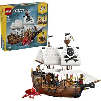 31387 Creator 3-in-1 Legendäres Piratenschiff, Konstruktionsspielzeug 31387 Creator 3-in-1 Legendäres Piratenschiff, Konstruktionsspielzeug