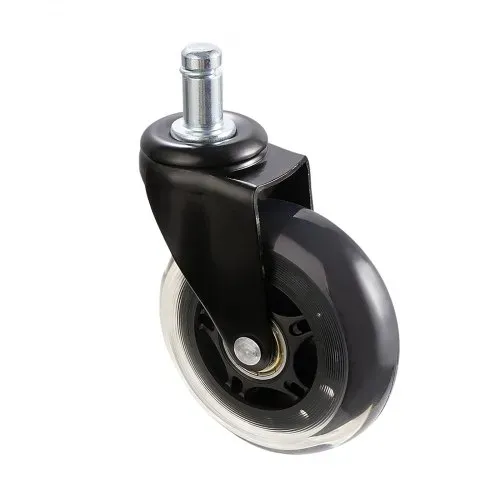 VEVOR Bürostuhl Rollen(5er Set) φ76,2MM Ersatz-Hartbodenrollen aus Polyurethan Schreibtischstuhl Rollen 59kg Tragfähigkeit Drehstuhlrollen Ideal für Bürostühle Gaming-Stühle Drehstühle – Bild 10