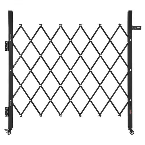 VEVOR Sicherheitstor (Einzel) abschließbares klappbares Scherentor mit 360°-Lenkrollen, einziehbare Stahltore Outdoor, für Eingangssicherheit Garage Lager, Falttor 110 x 131 cm (B x H) schwarz VEVOR Sicherheitstor (Einzel) abschließbares klappbares Scherentor mit 360°-Lenkrollen, einziehbare Stahltore Outdoor, für Eingangssicherheit Garage Lager, Falttor 110 x 131 cm (B x H) schwarz