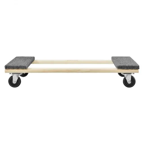 VEVOR Möbelwagen, Möbelwagen, 4 Räder, tragbare bewegliche Rollen, robust, ineinandergreifend, klein, flach, für schwere Möbel, 2 Stück, 40,6 x 27,9 cm, 227,8 kg Kapazität, schwarz – Bild 9