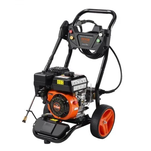 VEVOR Benzin-Hochdruckreiniger, 3950 PSI 10 L/min, 2,6 GPM Terrassenreinger mit Kupferpumpe, Hochdruckpistole & Verlängerungsstab, 5-Düsen-Set, für Autos, Zäune, Häuser, Einfahrten, Terrassen – Bild 8