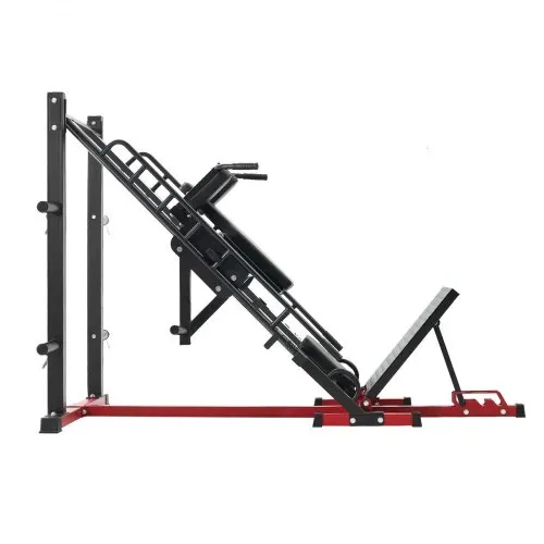 VEVOR Beintrainer Beinpresse Hack-Squat-Maschine Kombination (40° / 45° / 50° Rückenlehne) mit Gewichtsaufbewahrung, Beintrainingsgerät für Quadrizeps, Oberschenkelrückseite, Gesäßmuskeln – Bild 9