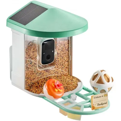 VEVOR Intelligenter Vogelfutterspender mit Kamera, 2K HD KI identifiziert über 10.000 Vogelarten, solarbetriebene Vogelbeobachtungskamera mit automatischer Aufnahme und sofortiger Benachrichtigung, kabelloses Outdoor-Geschenk für Vogelliebhaber (2 Solarmodule) – Bild 10