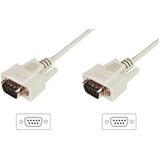 Serielles Datatransfer Anschlusskabel, D-Sub9 (Stecker) > D-Sub9 (Stecker) Serielles Datatransfer Anschlusskabel, D-Sub9 (Stecker) > D-Sub9 (Stecker)