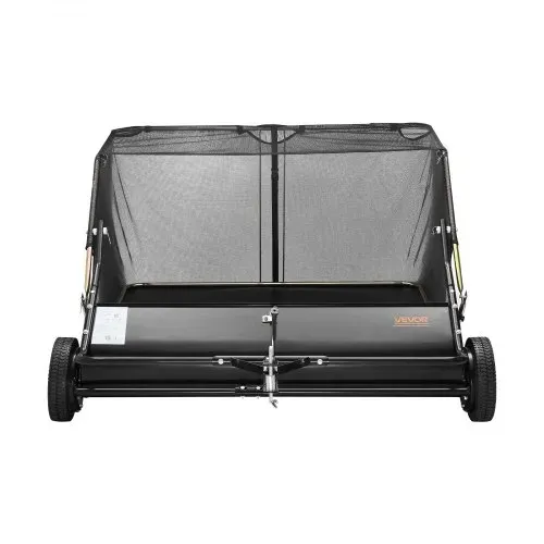 VEVOR Rasenkehrmaschine, 122 cm Kehrbreite, Laubkehrmaschine für Aufsitzmäher, Laubsammler mit 566 L Auffangnetz, einstellbare Kehrhöhe, Gartenkehrmaschinen für Rasentraktor – Bild 8