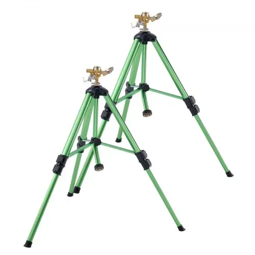VEVOR Stativ Impulsregner, 2er-Pack, Rasensprenger mit Messingkopf & G3/4 Zoll-Anschluss, 360°-Gartenbewässerung, Sprinkler 430 bis 940 mm Höhenverstellbar, Kreisregner, Sprühregner, Stativregner – Bild 9