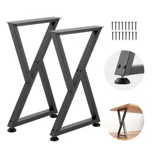 VEVOR Tischkufen 2er-Set 472×740 mm, Z-förmige Tischuntergestell 1000 kg, Tischbeine Kohlenstoffstahl, Möbelfüße, Tischgestell, Tischfüße für Schreibtische, Couchtische, Esstische, Schwarz VEVOR Tischkufen 2er-Set 472×740 mm, Z-förmige Tischuntergestell 1000 kg, Tischbeine Kohlenstoffstahl, Möbelfüße, Tischgestell, Tischfüße für Schreibtische, Couchtische, Esstische, Schwarz
