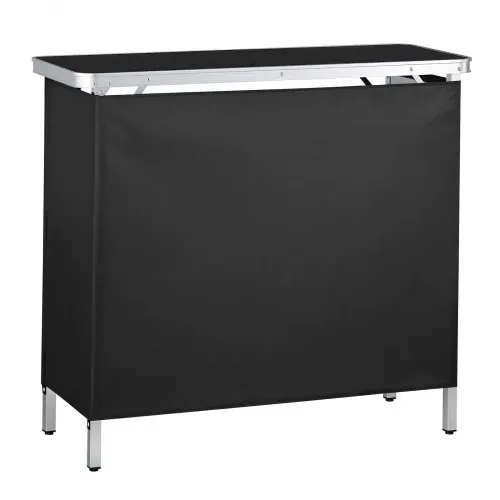 VEVOR Messetheke Klappbar, 980x385x870 mm, Empfangstheke mit Tragetasche, Ablagefach, Rezeptionstheke, Messestand, Bartisch, Faltbare Mobile Barstation für Veranstaltungen, Partys & Messen – Bild 9