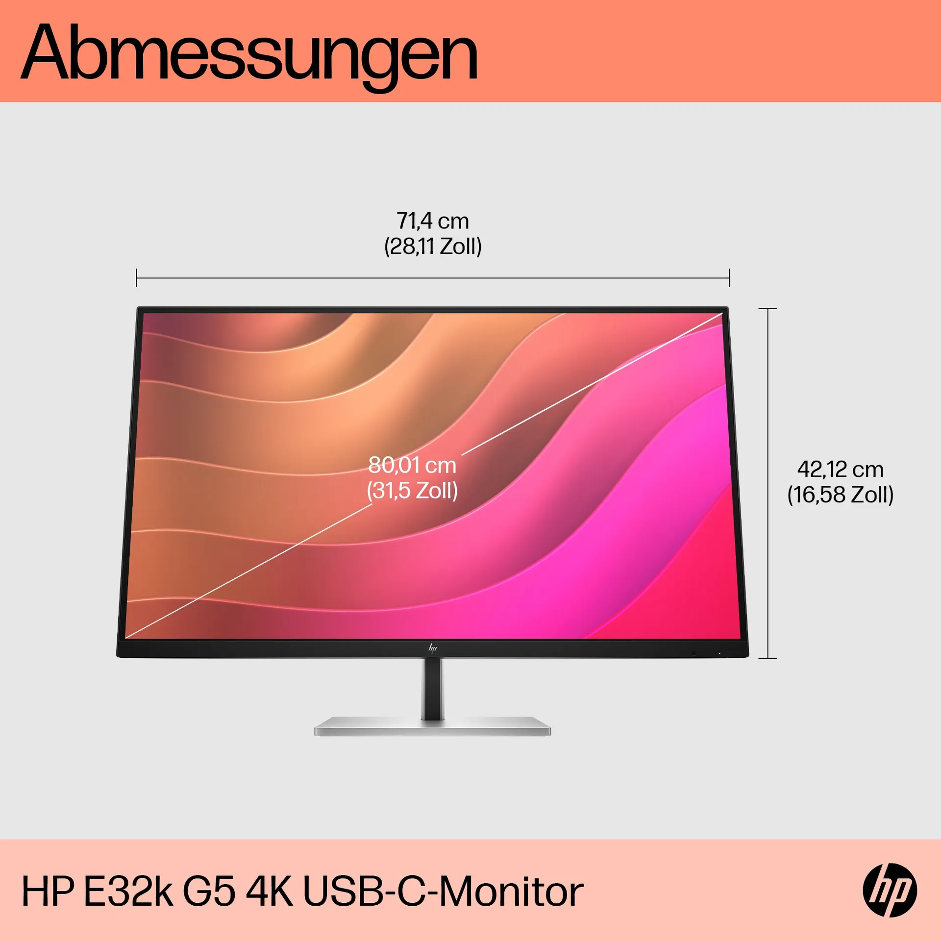 HP E32k G5 4K USB-C-Monitor – Bild 6
