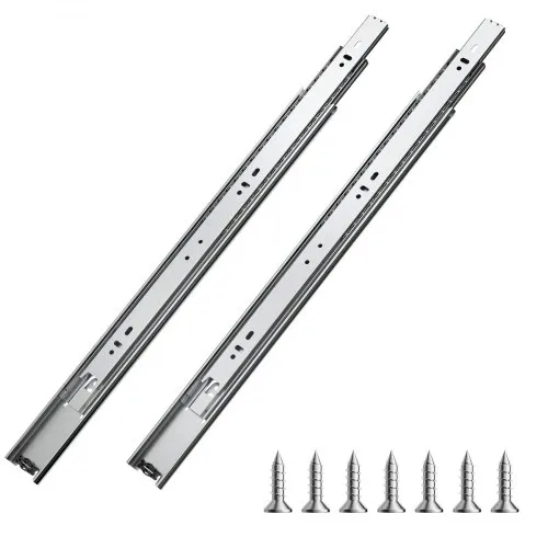 VEVOR Schubladenschienen, 45 cm, 10 Paar ausziehbare Schubladenführungen mit Kugellager, 45 kg Tragkraft, robuste seitlich montierte Kommodenschubladenführungen, Schubladenschienen für den DIY-Ersatz VEVOR Schubladenschienen, 45 cm, 10 Paar ausziehbare Schubladenführungen mit Kugellager, 45 kg Tragkraft, robuste seitlich montierte Kommodenschubladenführungen, Schubladenschienen für den DIY-Ersatz