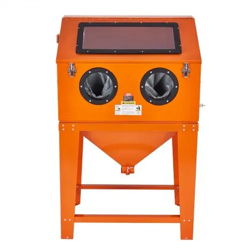 VEVOR 341 L Sandstrahlkabine mit 6,8 L Staubsammelsystem 2,76-8,27 bar Sandstrahlkabine mit Ständer Hochleistungs-Sandstrahler mit Strahlpistole und 4 Düsen zum Entfernen von Farbe und Rost – Bild 9