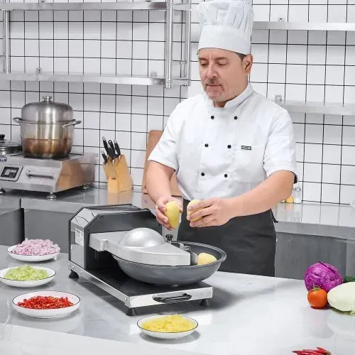 VEVOR Küchenmaschine Gemüsezerkleinerer 3000 U/min Küchenmaschine aus lebensmittelechtem Edelstahl mit S-förmiger Klinge, multifunktional zum Zerkleinern von Gemüse Obst Getreide Nüssen – Bild 7