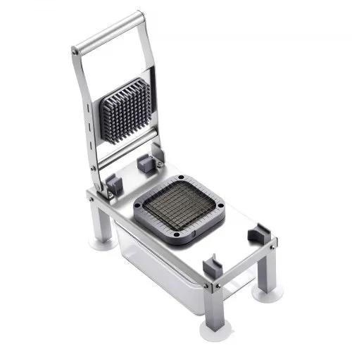 VEVOR Gemüseschneider, Mandolinenschneider, All-in-1-Multischneider mit 9 Klingen, Käsereibe, Zwiebel- & Kartoffelwürfelschneider mit Behälter, Salatspiralschneider, Küchenhelfer & -utensilien – Bild 9