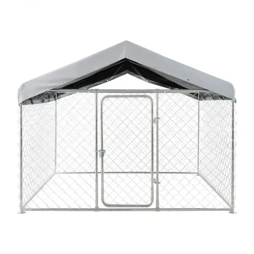 VEVOR Hundezwinger, 2x2x1,6 m, Hundehütte mit Sicherheitsschloss, Outdoor Hundehaus mit UV-Beständiger & Wasserdichter Dachabdeckung, Robuste Hundegehege/Auslauf für Große Hunde – Bild 8