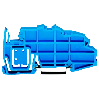 Sammelschienenträger WAGO, Endklammerfunktion, ausbrechbare Trennplatte, 7,5mm Sammelschienenträger WAGO, Endklammerfunktion, ausbrechbare Trennplatte, 7,5mm