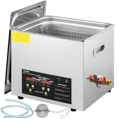 VEVOR 10 L verbesserter Ultraschallreiniger (400 W Heizung, 240 W Ultraschall) Professioneller digitaler Labor-Ultraschallreiniger mit Heizungstimer für die Reinigung von Teilen und Instrumenten VEVOR 10 L verbesserter Ultraschallreiniger (400 W Heizung, 240 W Ultraschall) Professioneller digitaler Labor-Ultraschallreiniger mit Heizungstimer für die Reinigung von Teilen und Instrumenten