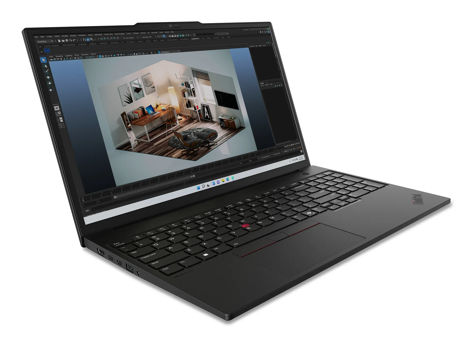 Lenovo ThinkPad P16s Gen 3 (Intel) Intel Core Ultra 7 155H Mobiler Arbeitsplatz 40,6 cm (16") WUXGA 32 GB DDR5-SDRAM 1 TB SSD NVIDIA RTX 500 Ada Wi-Fi 6E (802.11ax) Windows 11 Pro Deutsch Schwarz – Bild 3