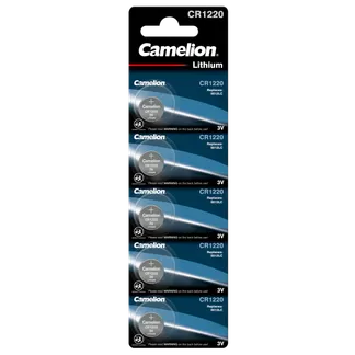 Knopfzelle CAMELION, CR1220 3,0V, Lithium, 5er-Blister Knopfzelle CAMELION, CR1220 3,0V, Lithium, 5er-Blister