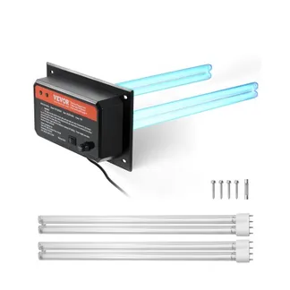 VEVOR HVAC-Luftreiniger für das ganze Haus, 72 W, 258 mm, UV-UVC-Licht im Kanal für Klimaanlagenkanäle, Luftwäscher mit 2 Ersatzbirnen, HVAC-UV-Lampen , Air-Purifier für Klimaanlagen VEVOR HVAC-Luftreiniger für das ganze Haus, 72 W, 258 mm, UV-UVC-Licht im Kanal für Klimaanlagenkanäle, Luftwäscher mit 2 Ersatzbirnen, HVAC-UV-Lampen , Air-Purifier für Klimaanlagen