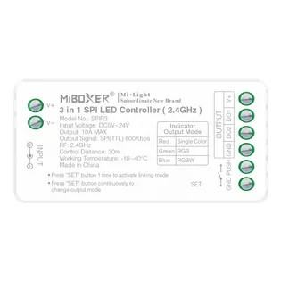 MiBoxer SPIR3 LED Pixel LED Controller SPI-Serie 3 in 1 (2.4GHz) MiBoxer SPIR3 LED Pixel LED Controller SPI-Serie 3 in 1 (2.4GHz)