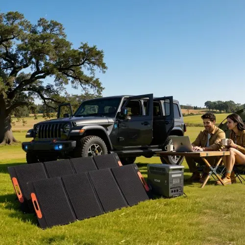 VEVOR Tragbare Powerstation, mit 2 Stk. 200-W-Solarpanels, 3000-W-Solargenerator, 3072-Wh-LiFePO4-Akku & 13 Ausgängen, Ideal für Notfälle zu Hause, Camping & Reisen mit Wohnmobil – Bild 7